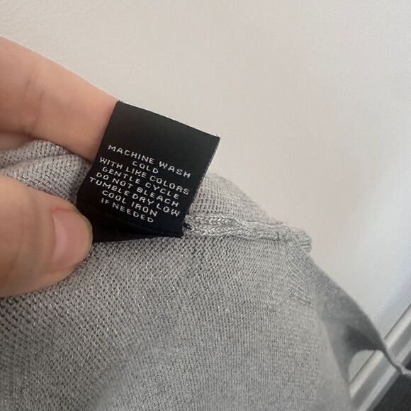 Verve Ami Women's Open Front Duster Cardigan Sweater Size L Grey - Picture 7 of 9